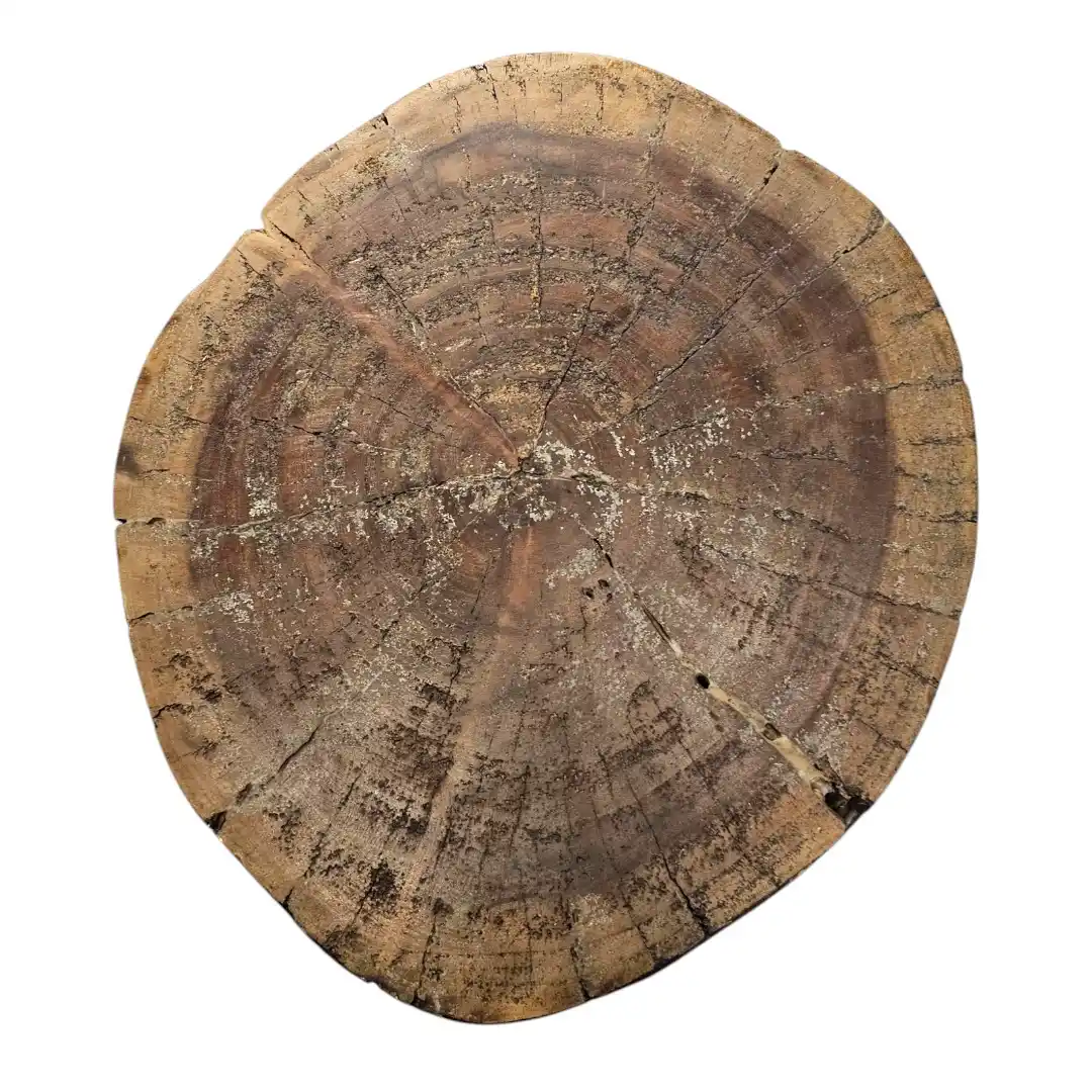 Al-Jiz'a Rustic Carved Log Stool