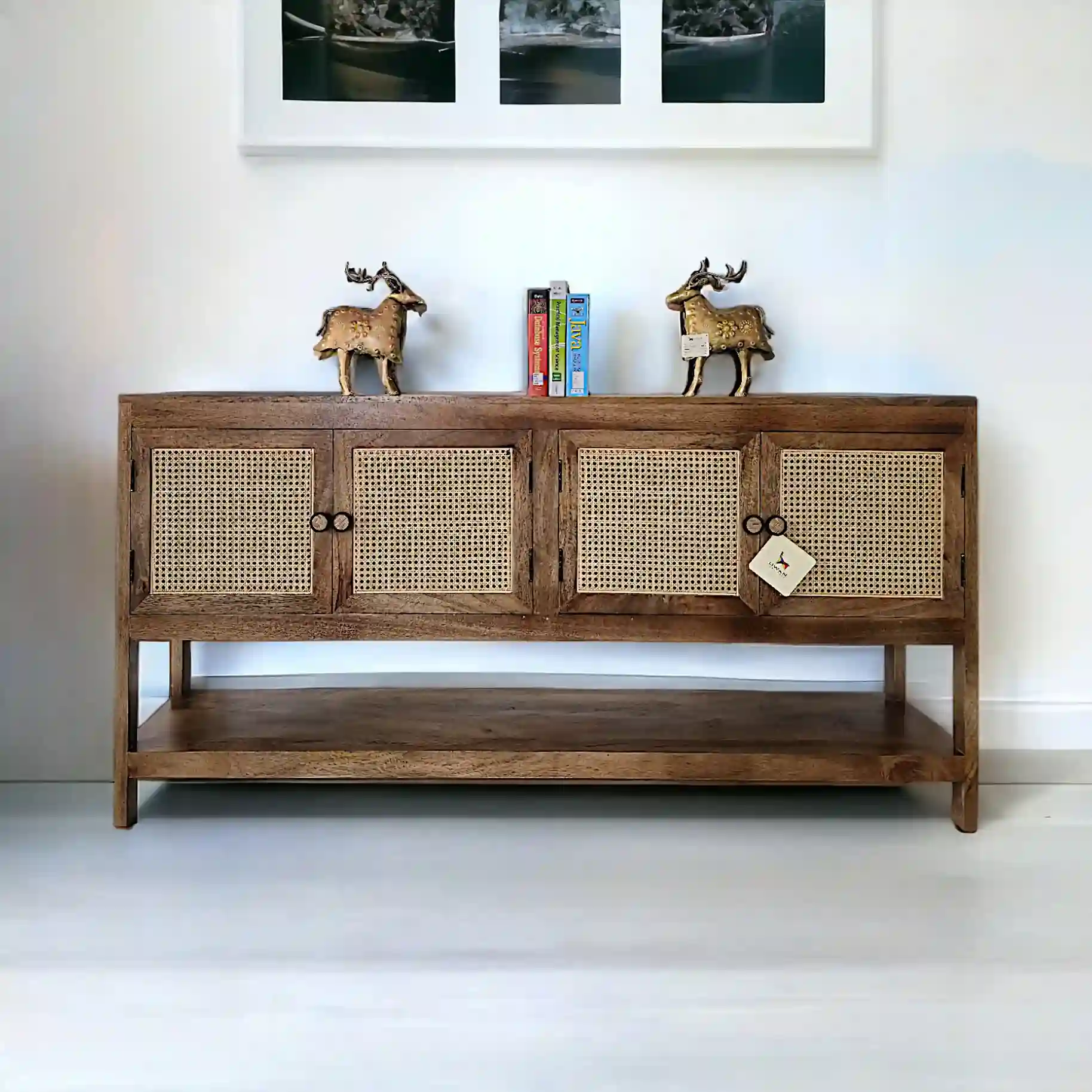 Rattan TV console