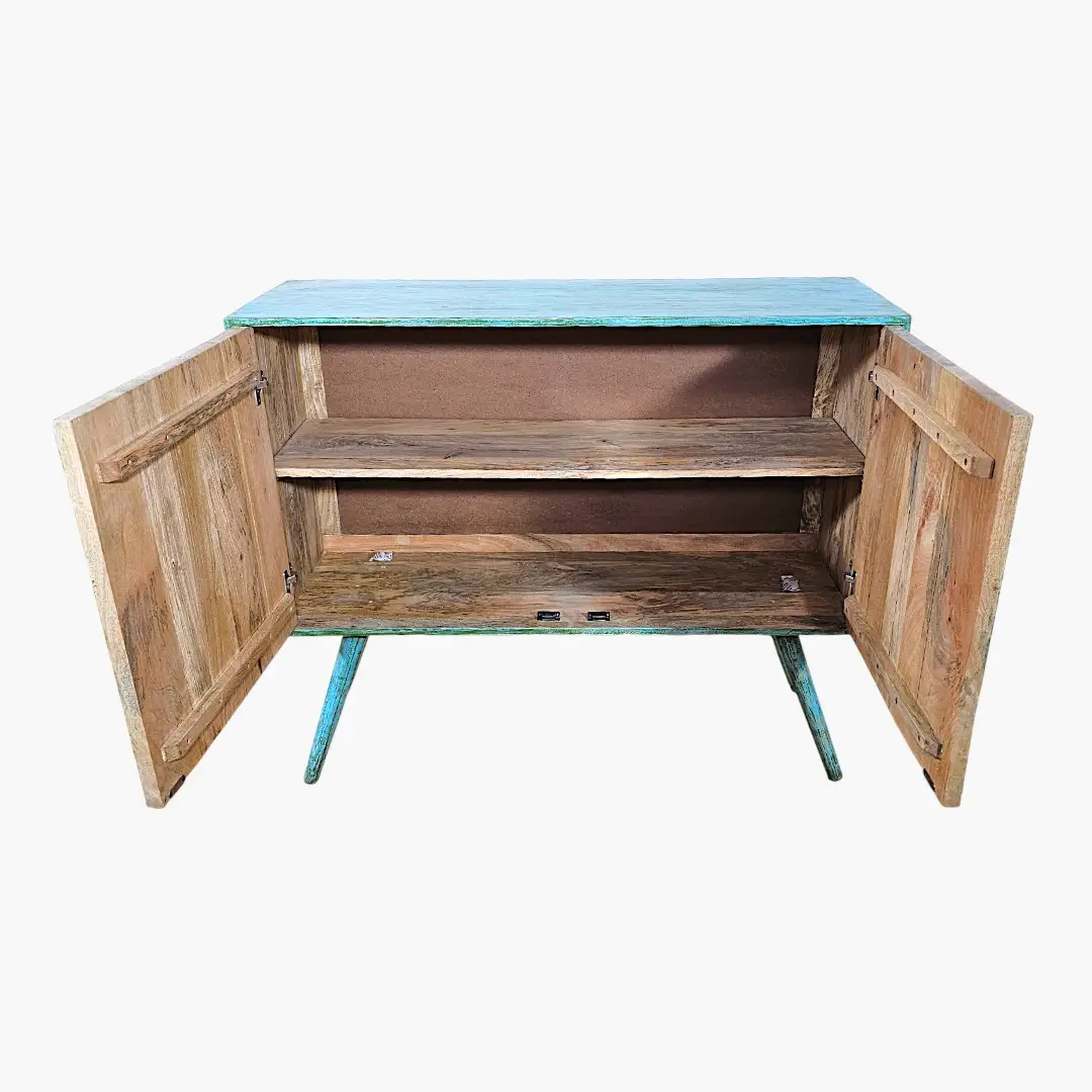 Émeraude Arabesque Carved Credenza