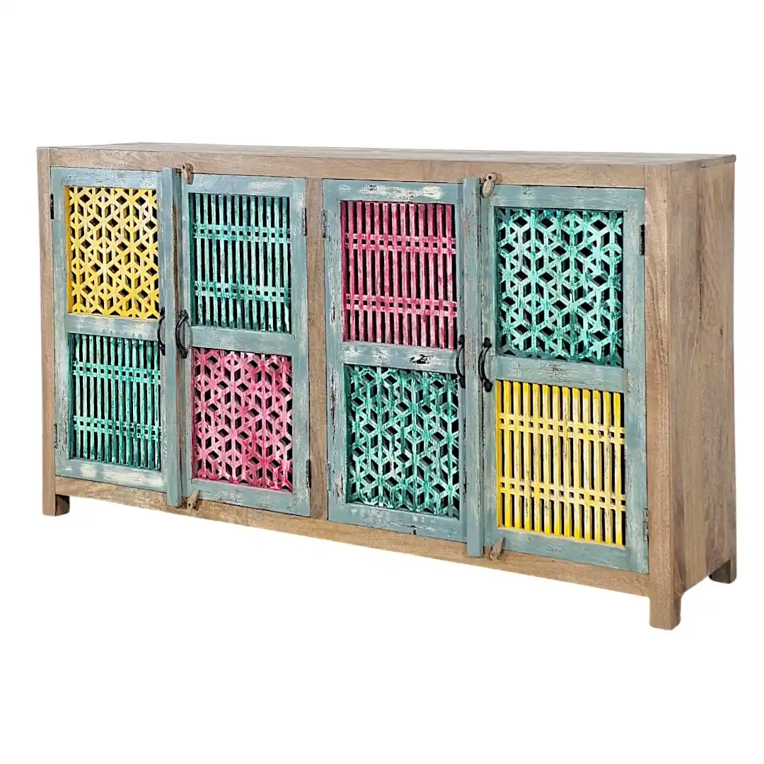 The Deconstructed Salvage Latticework Sideboard