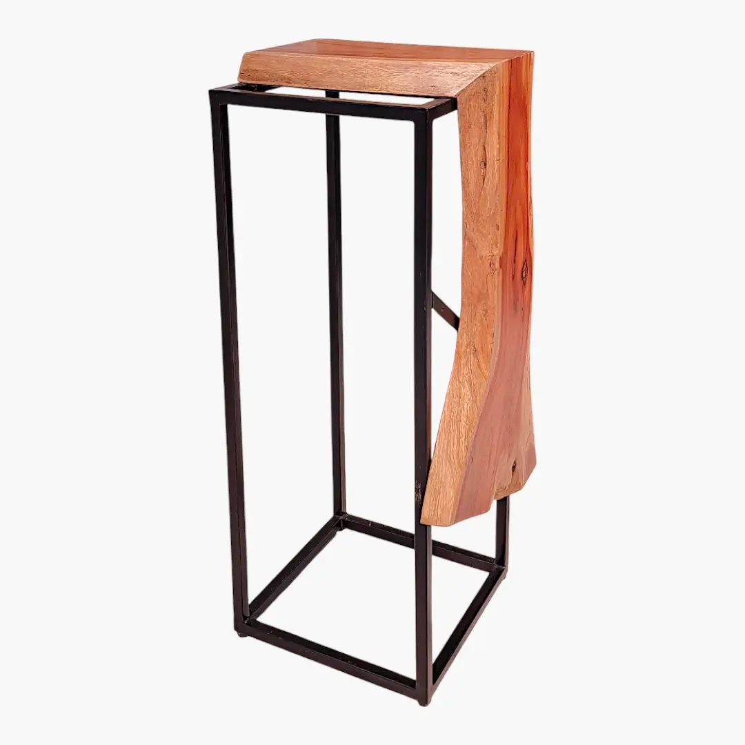 Eco-Modern Live Edge Side Table