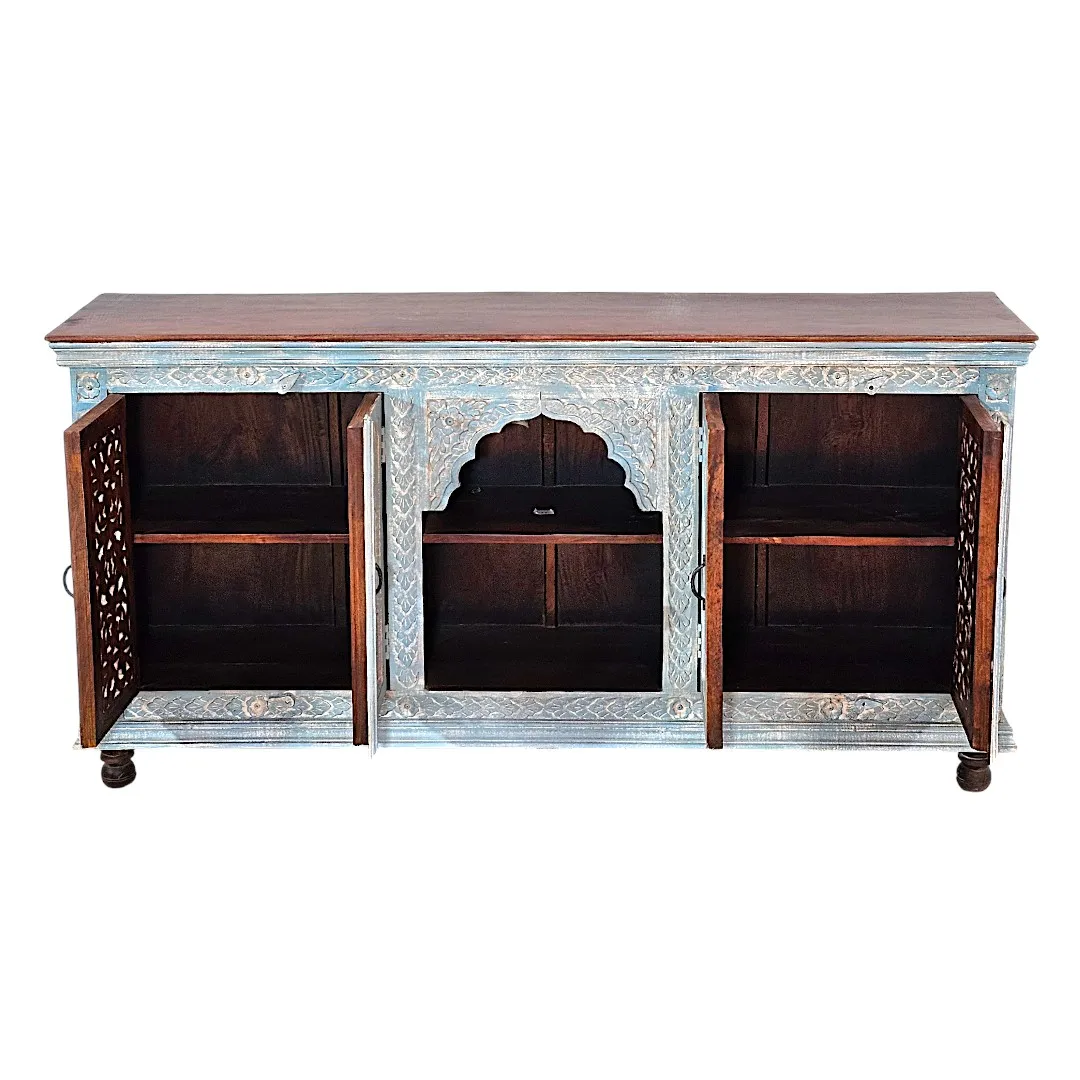 The Souk Archive Media Console (Cerulean Distressed)