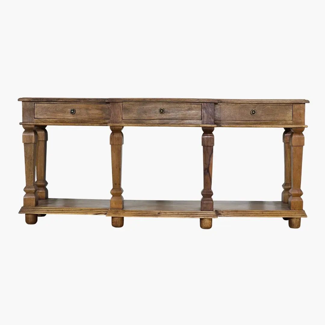 Veranda Three-Drawer Console | Classic Family Table