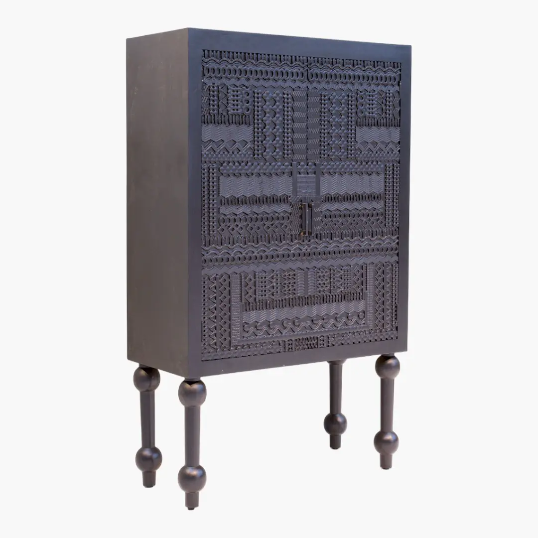 Maya Carved Accent Cabinet
