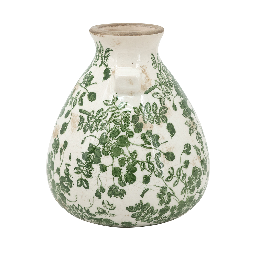The Ivy & Blossom Decorative Bulbous Jar