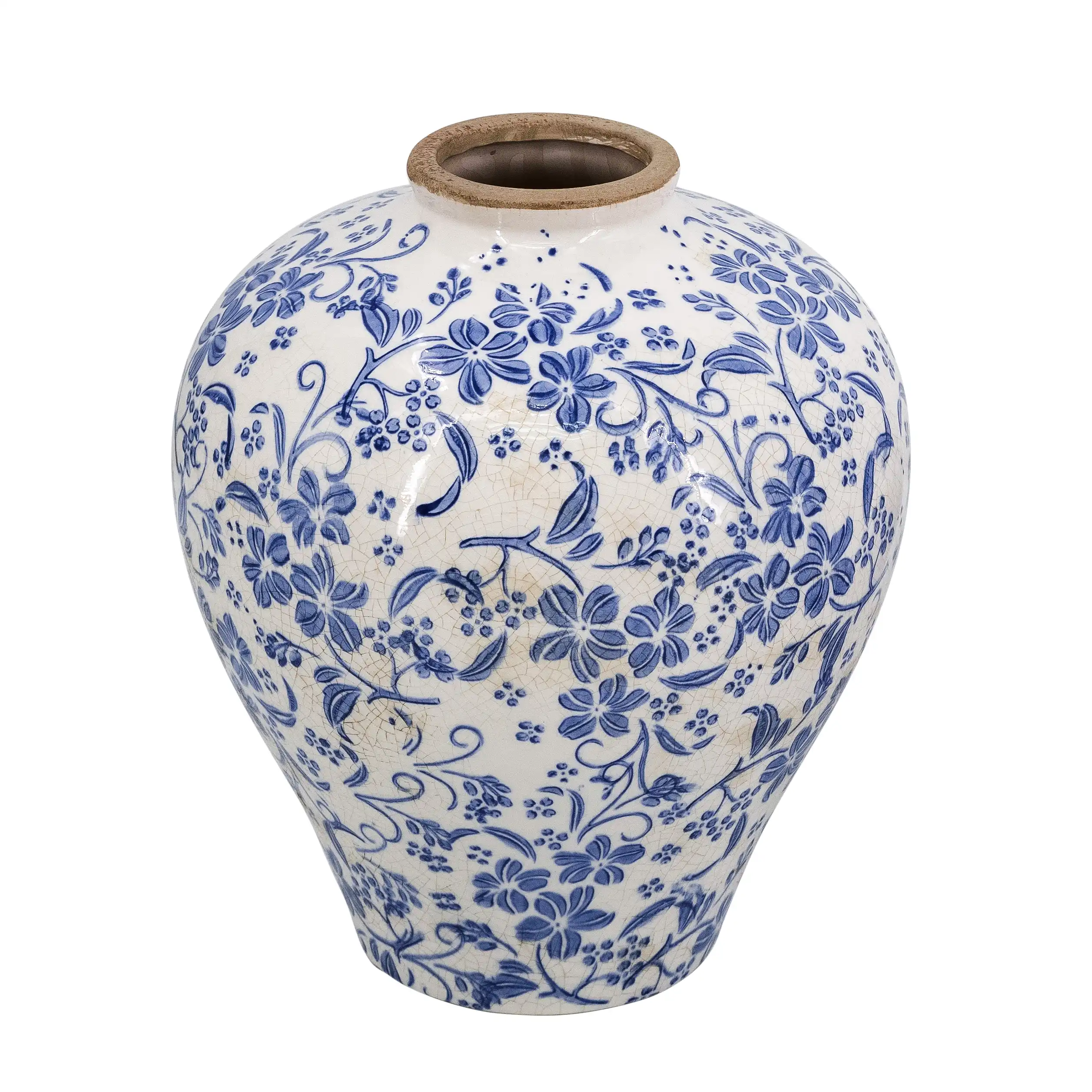 Sora Modern Botanical Ceramic Vessel
