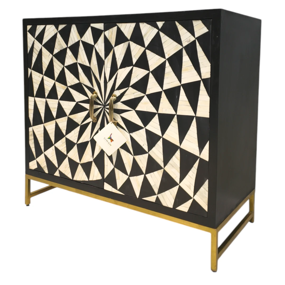 Ecliptic Radiance Inlay Accent Cabinet