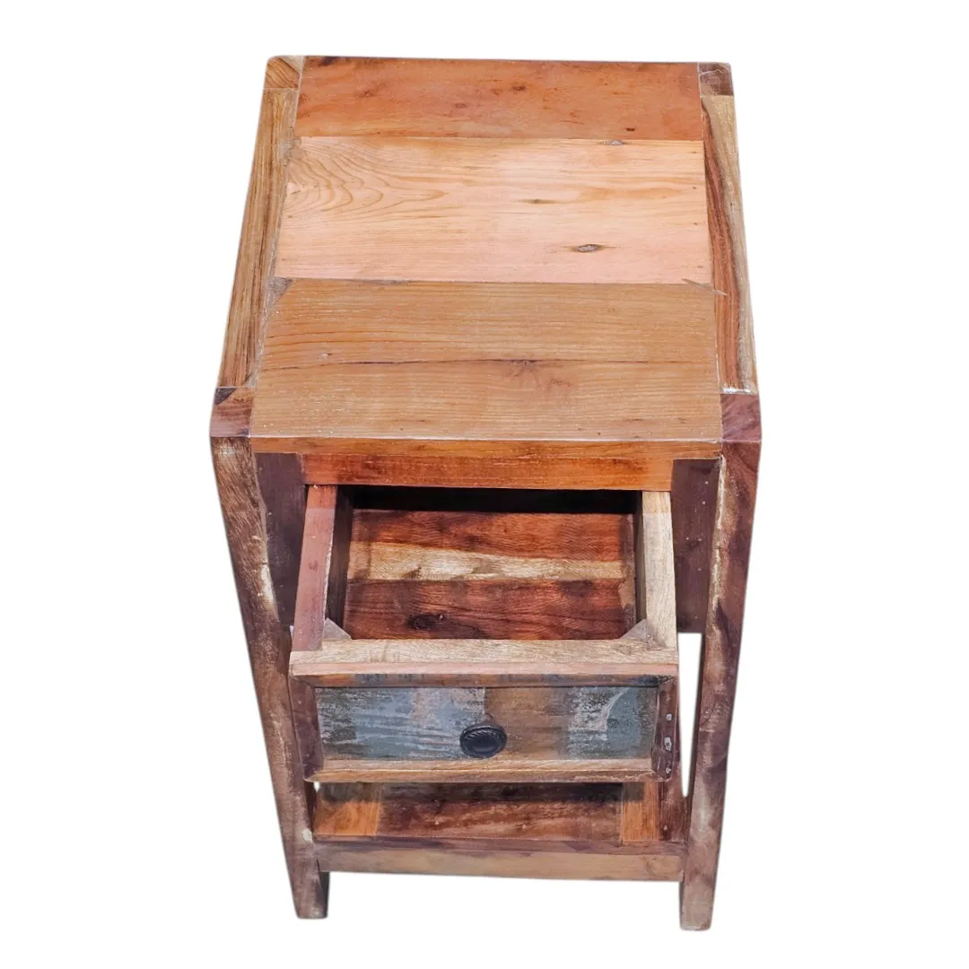 Maya Reclaimed 1-Drawer Bedside Table