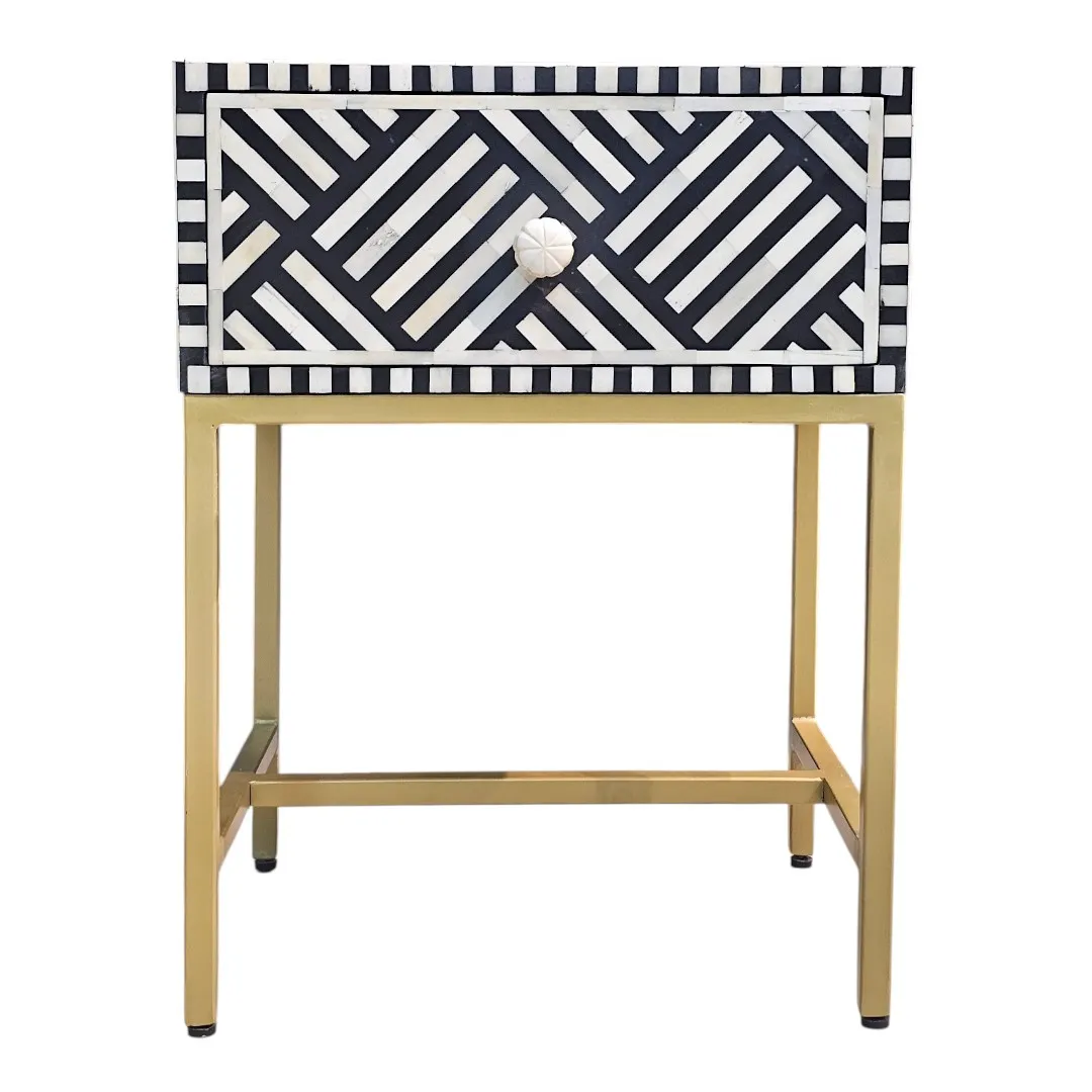The Linear Lattice Inlay Nightstand