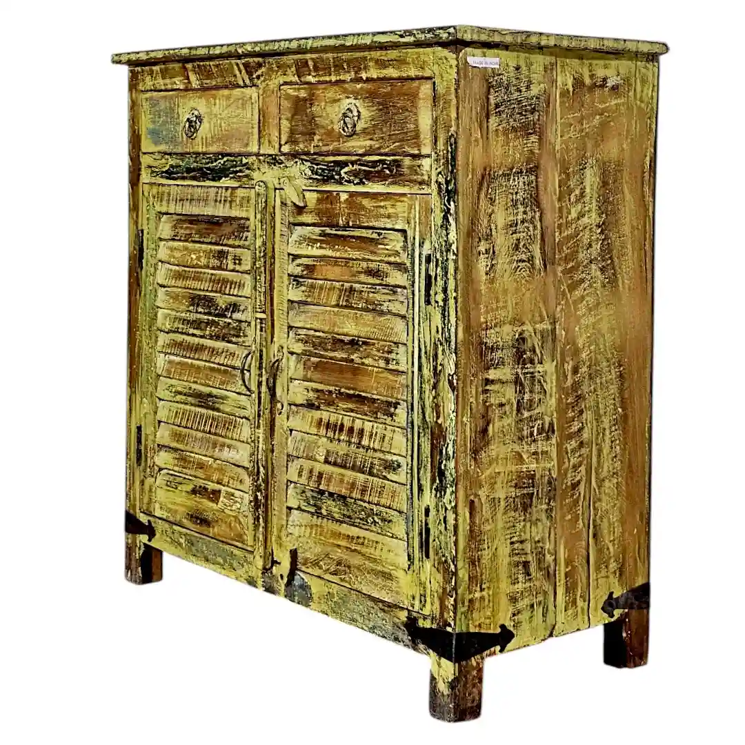 The Avignon Provincial Louvered Sideboard