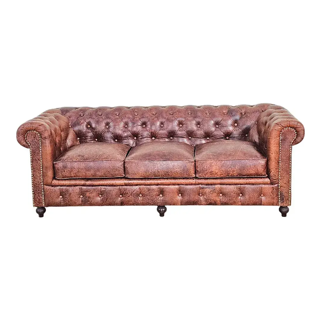 The Upland Leather Chesterfield Collection