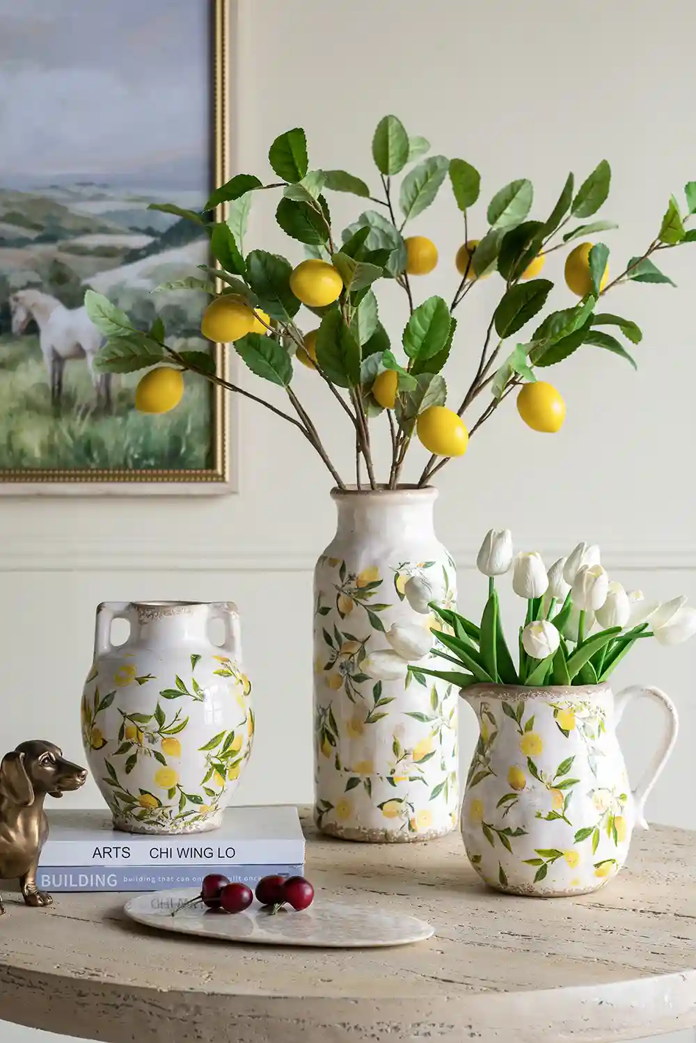 Limone Solare Ceramic Pitcher