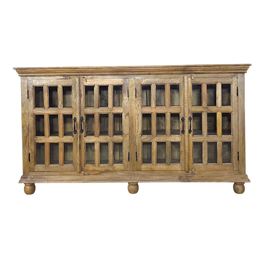 The Solstice Glass Credenza | خزانة سولستيس الزجاجية