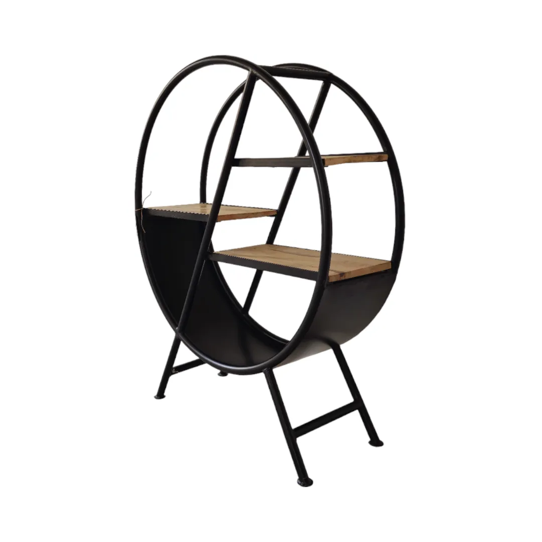 SMALL ROUND BOOKSHELF