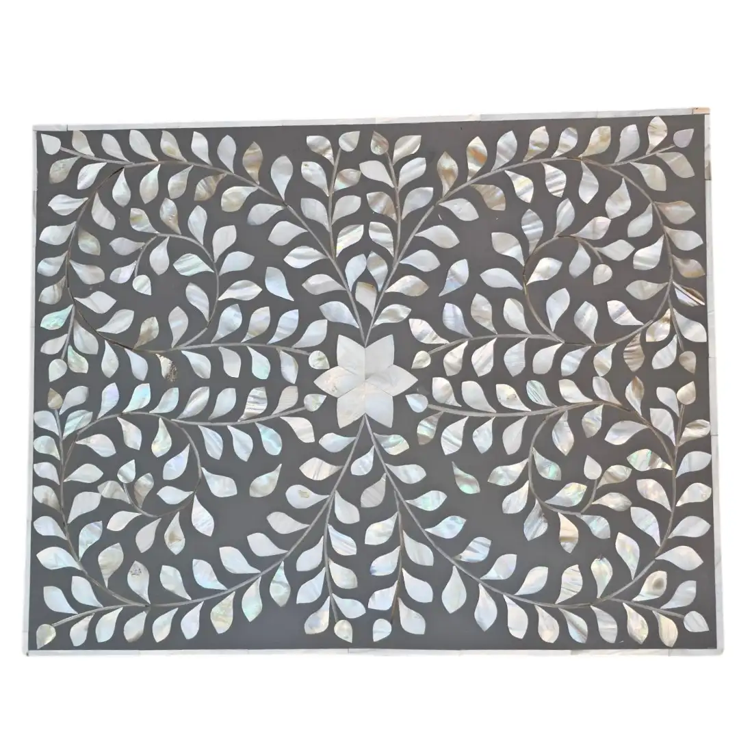 Noor Floral Inlay Side Table