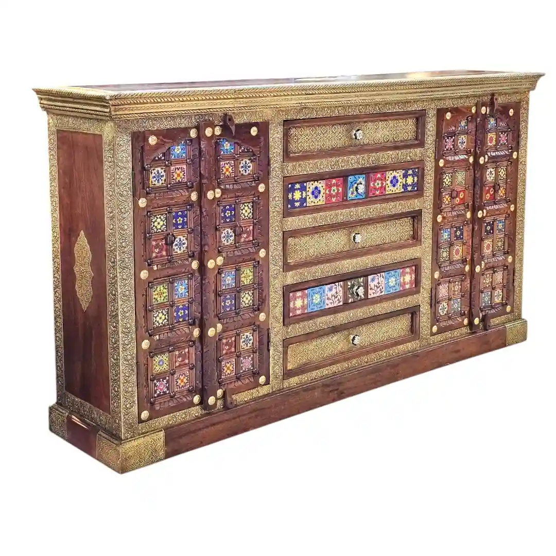 The Jahangir-e-Gulzar  Rosewood Credenza