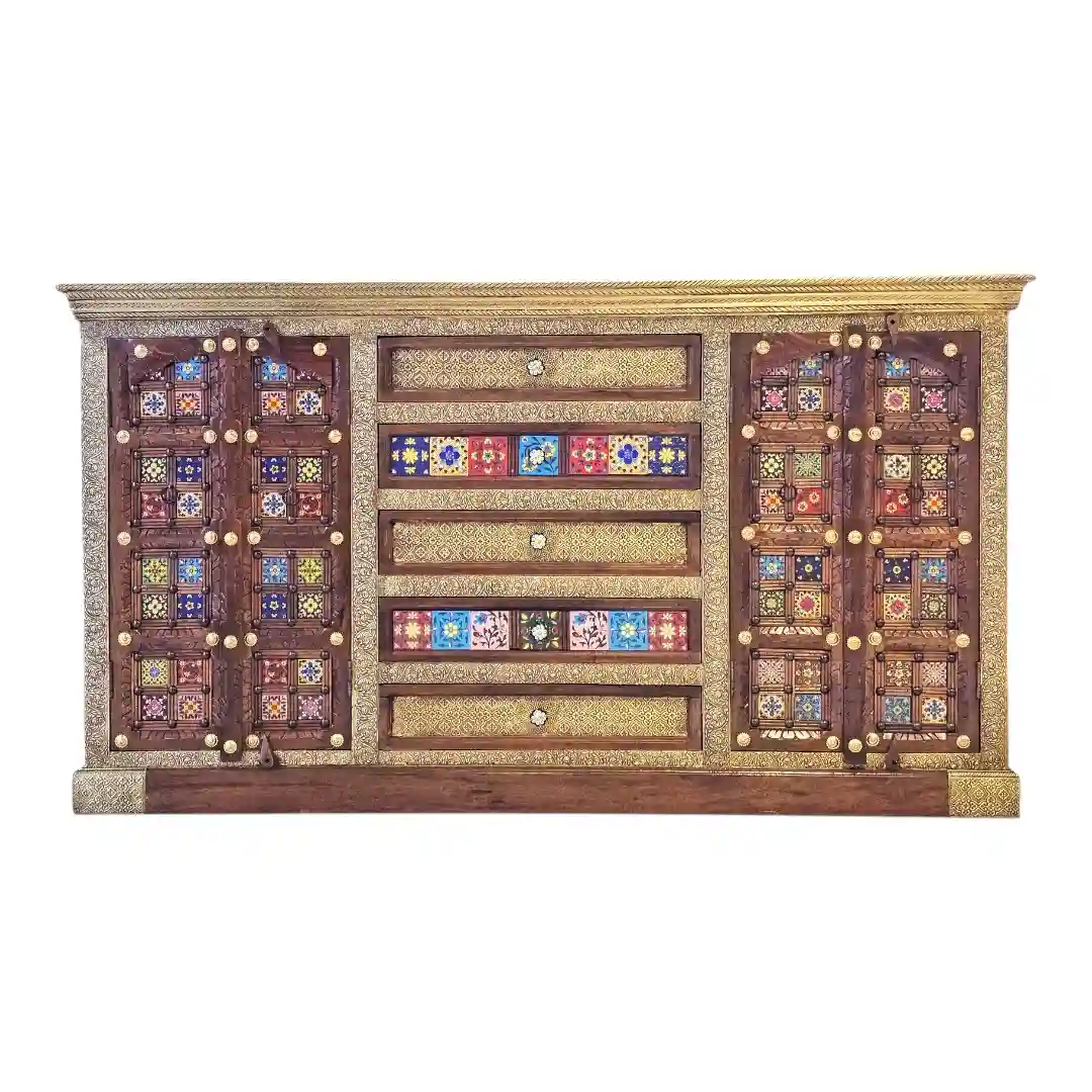 The Jahangir-e-Gulzar  Rosewood Credenza