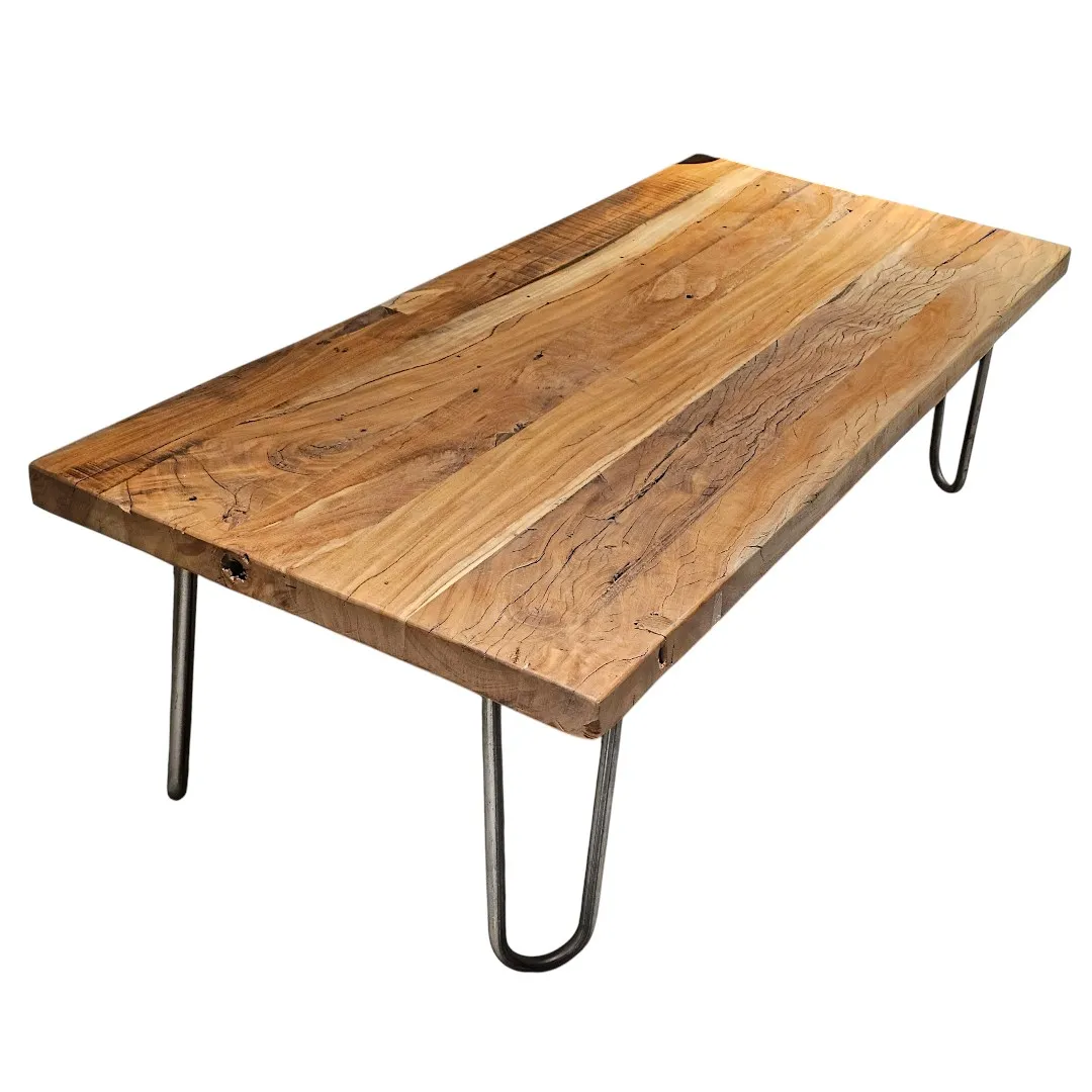 The Sculptural Live-Edge Neem Coffee Table
