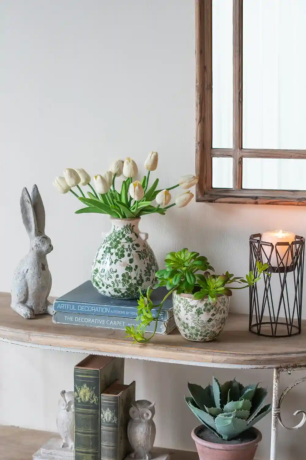 The Ivy & Blossom Decorative Bulbous Jar
