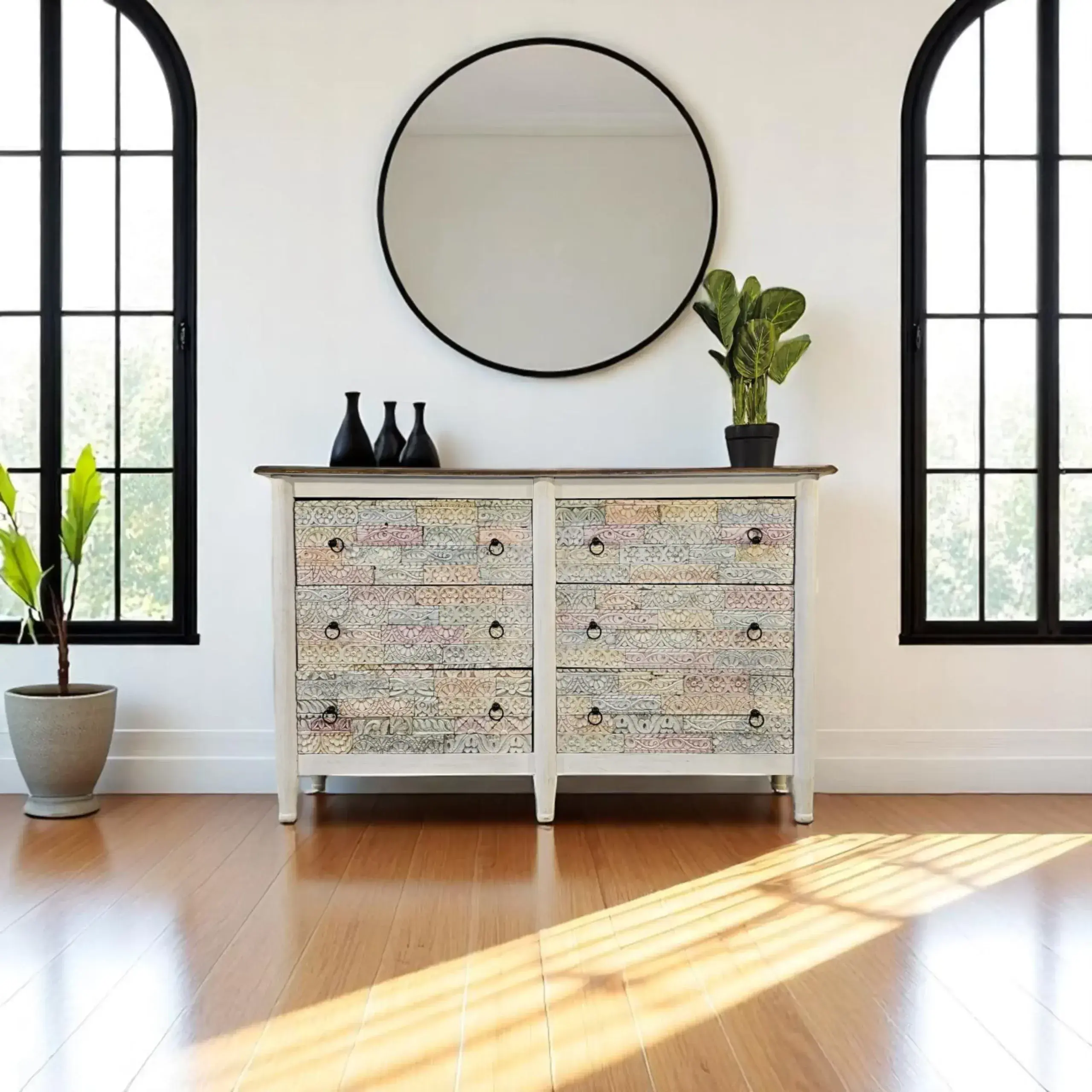 Harmony Carved Chest of Drawers
