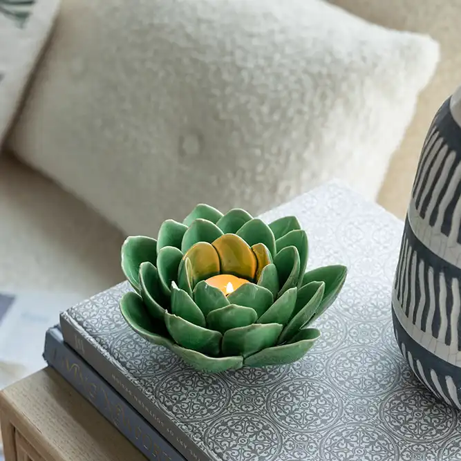 Artichoke Bloom Candle Holder