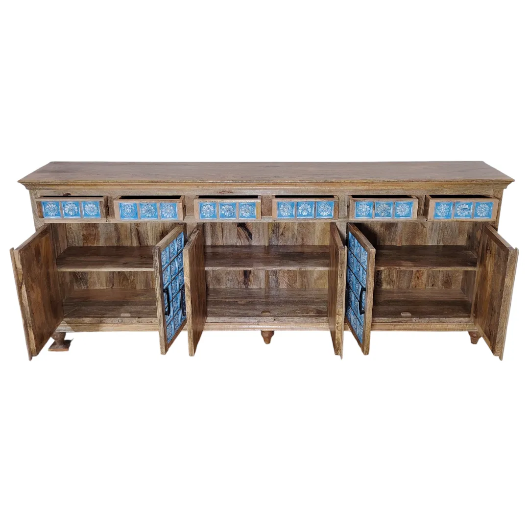 The Azulejo Chronicle Sideboard - 6 Door