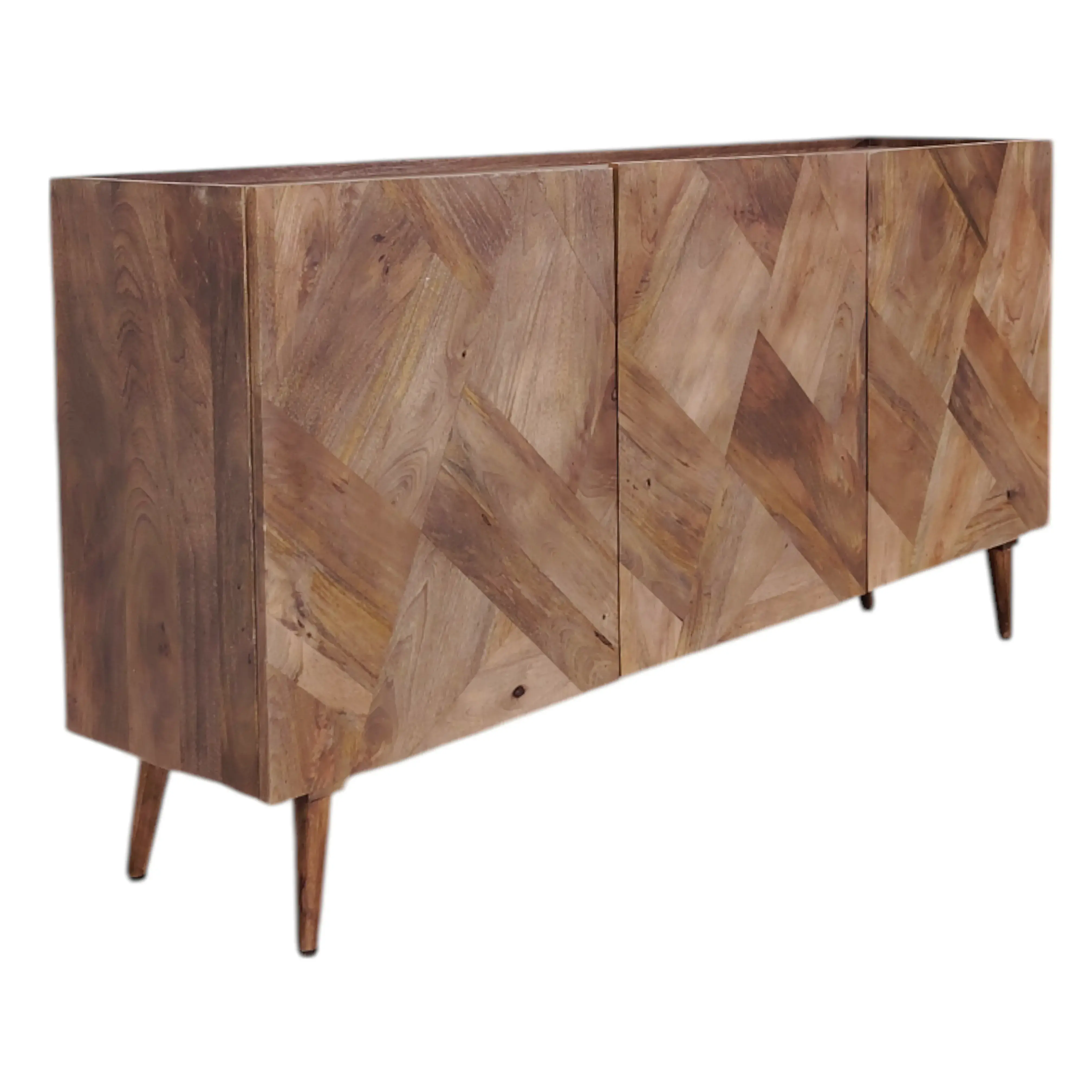 HERRINGBONE Wood Sideboard