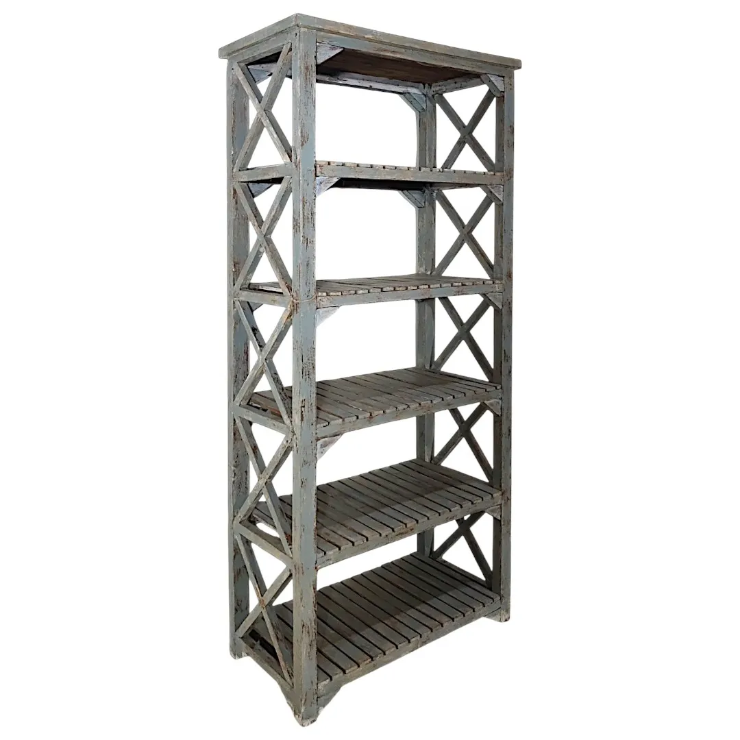 The Slat-Shelved Accent Bookcase | خزانة كتب بلكنات مميزة