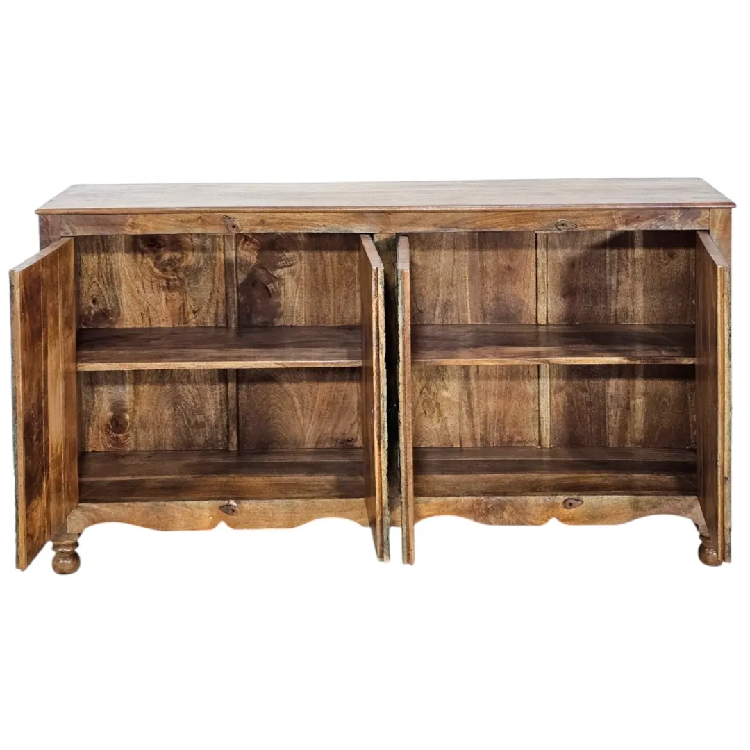 Verona Carved Teal Credenza