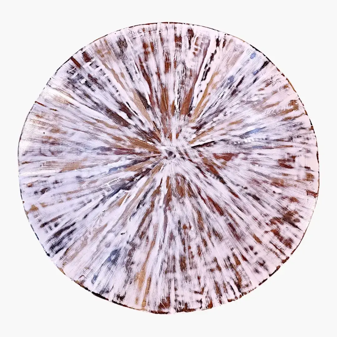 NOVA Round Coffee Table with Starburst Top