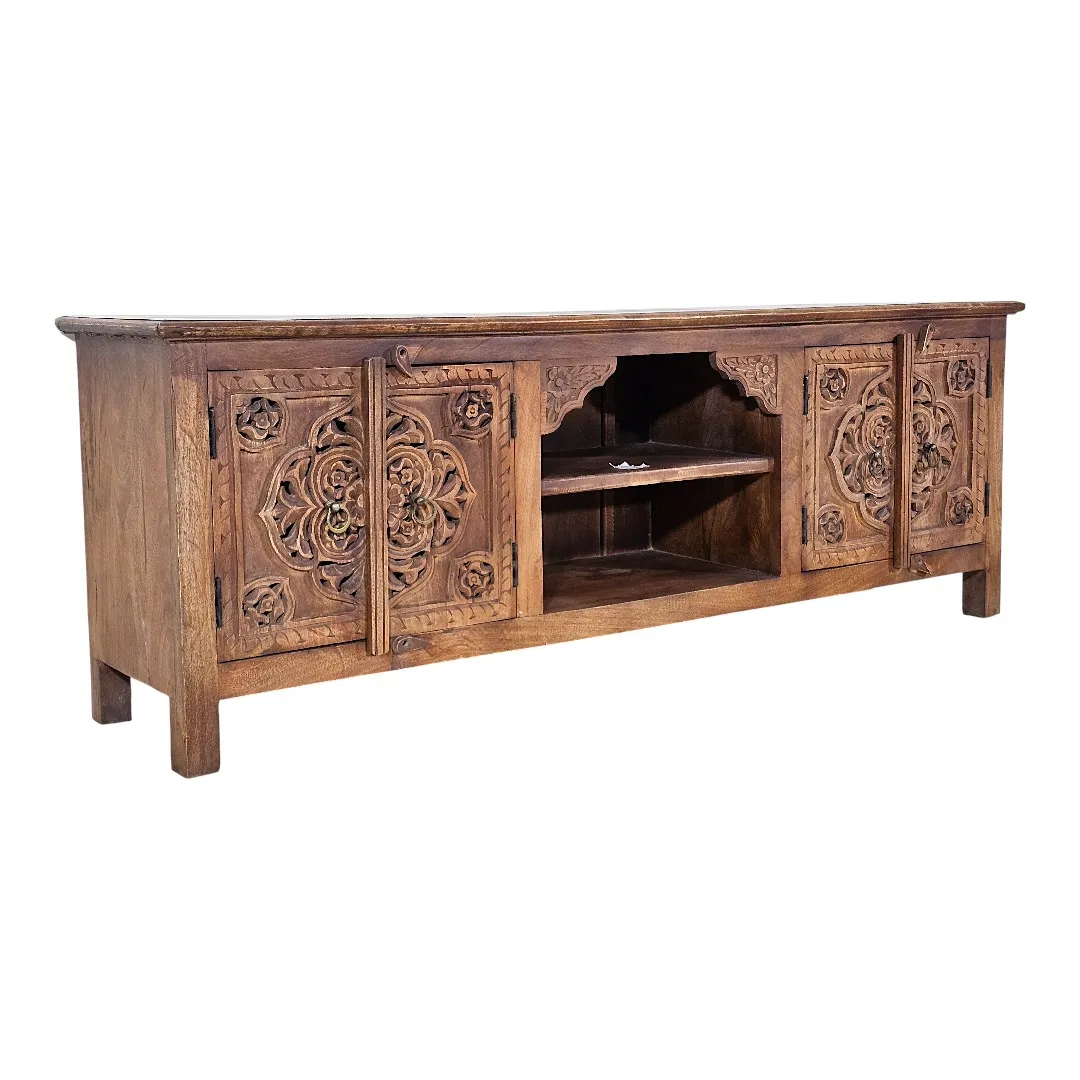 Wandering Petal Carved Media Buffet