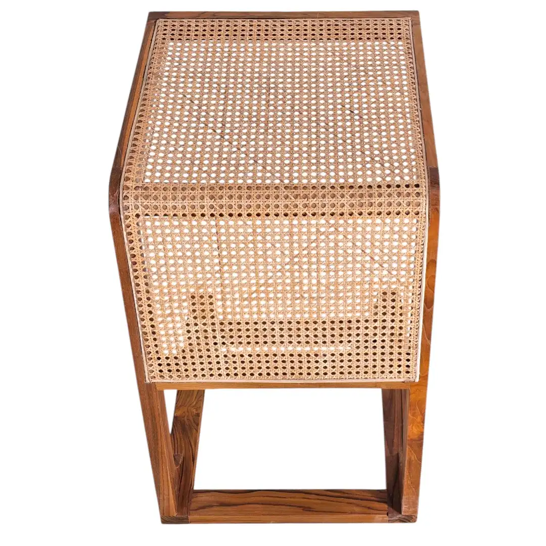 Sahara Teak & Rattan Versatile Side Table
