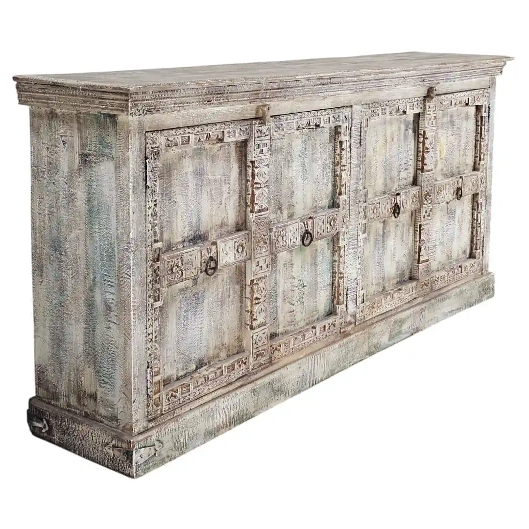 The Rajbari Palace Reclaimed Four-Door Sideboard