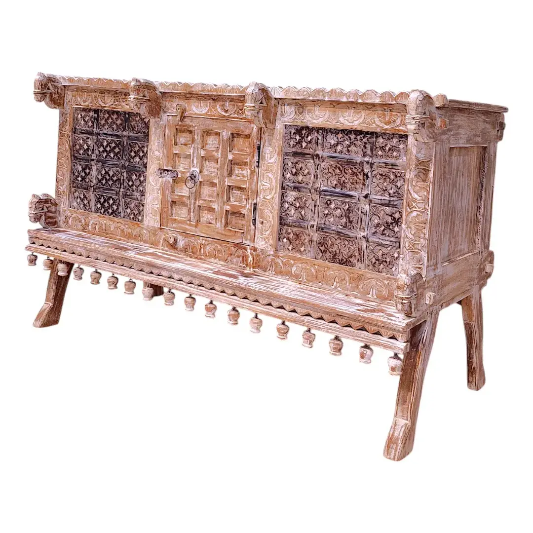 The Atelier Carved & Forged Sideboard