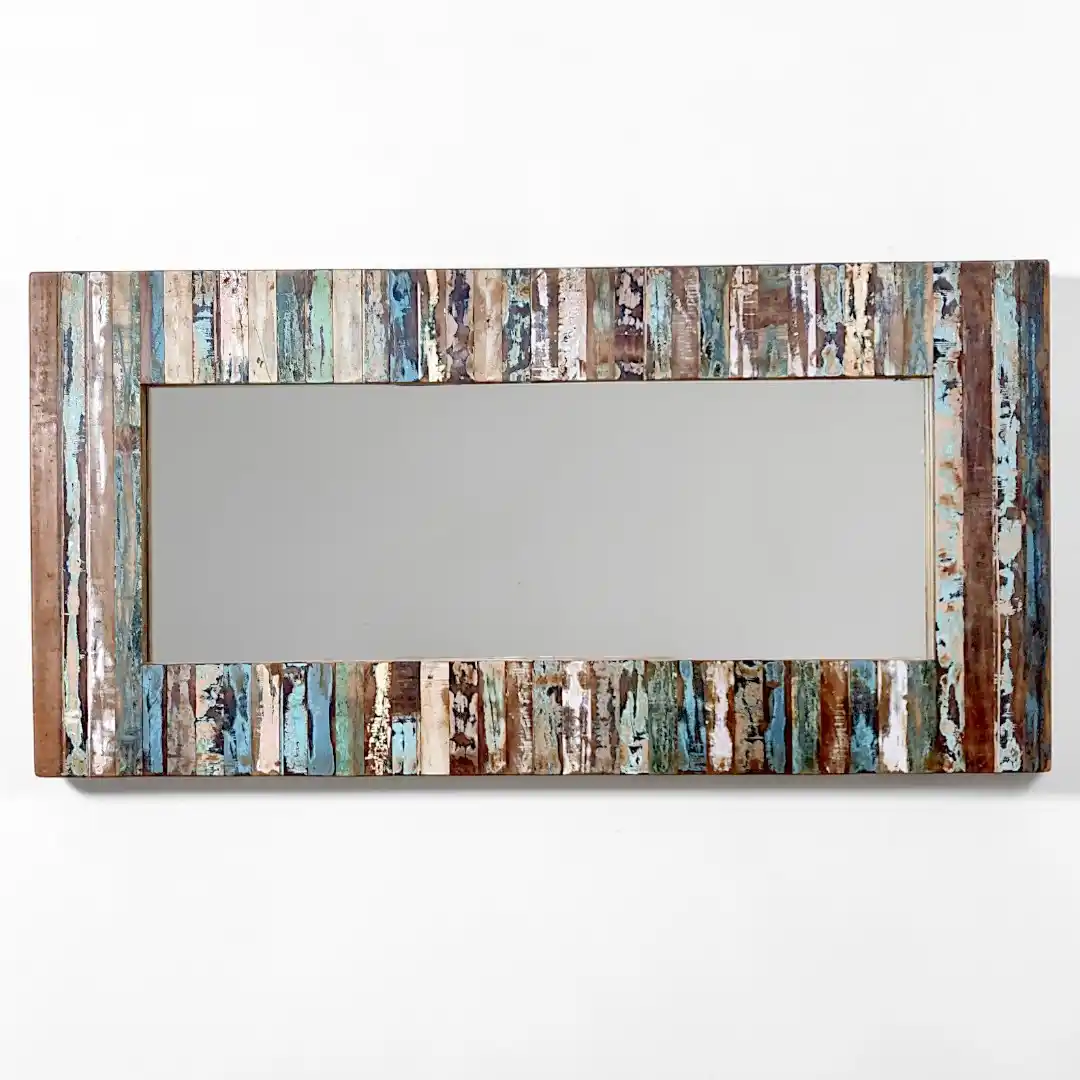 The Reclaimed Slat Mosaic Mirror
