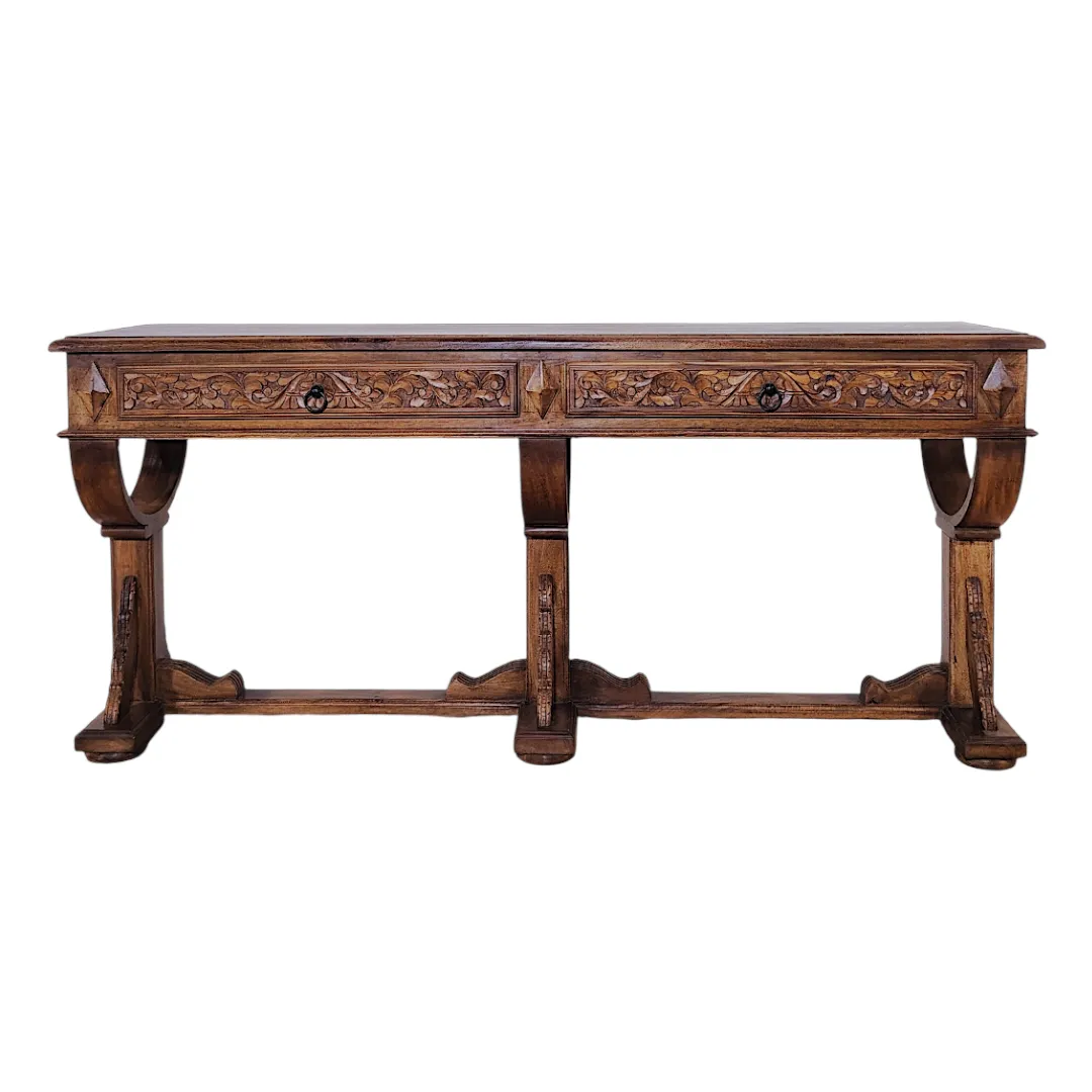 Verona Carved Console Bench