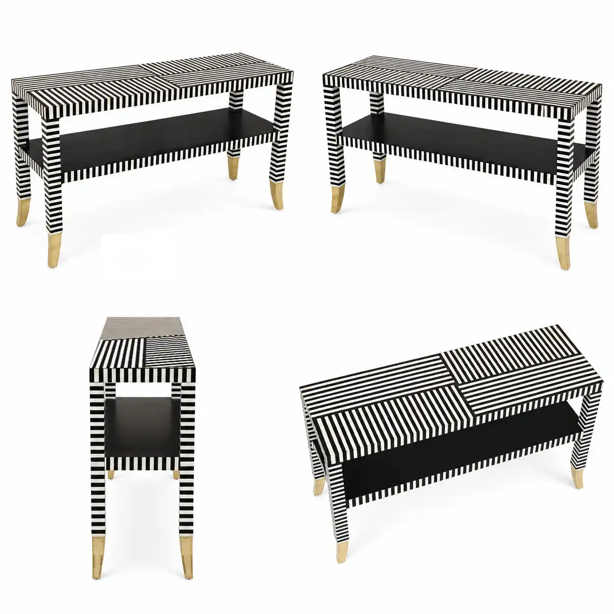The Gisaka Op-Art Meridian Console Table