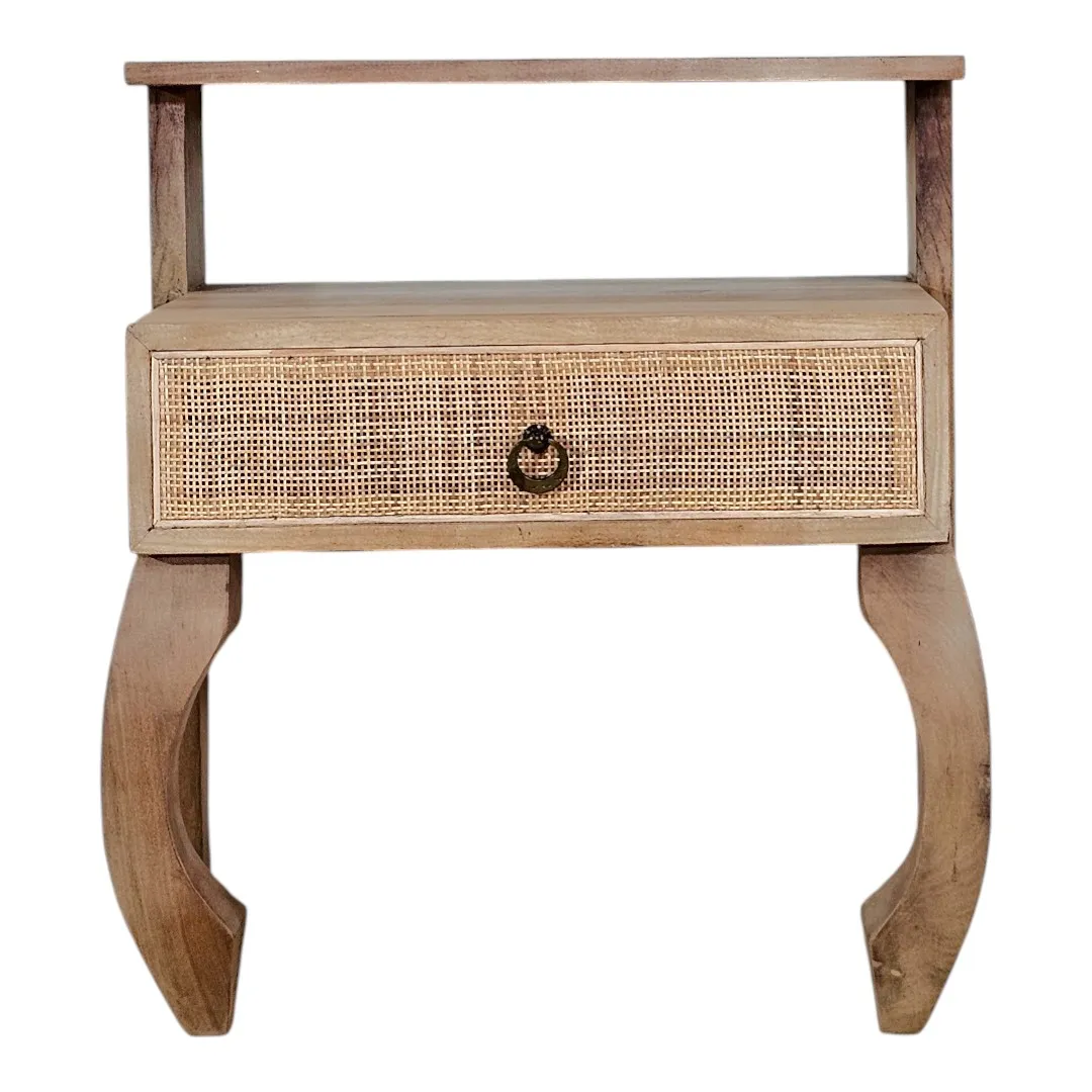 Sausalito Tiered Cane Nightstand