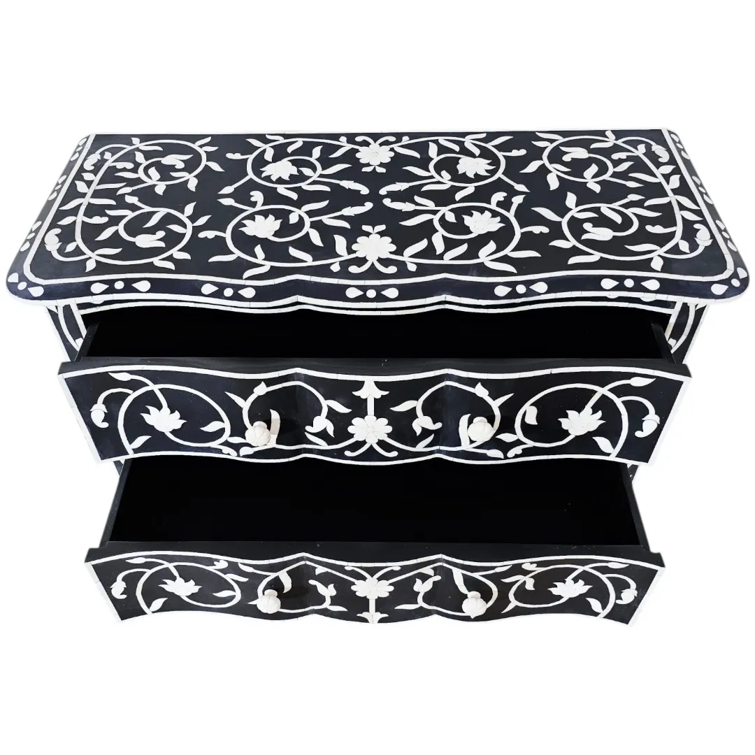 THE SHAH JAHAN BONE INLAY COMMODE