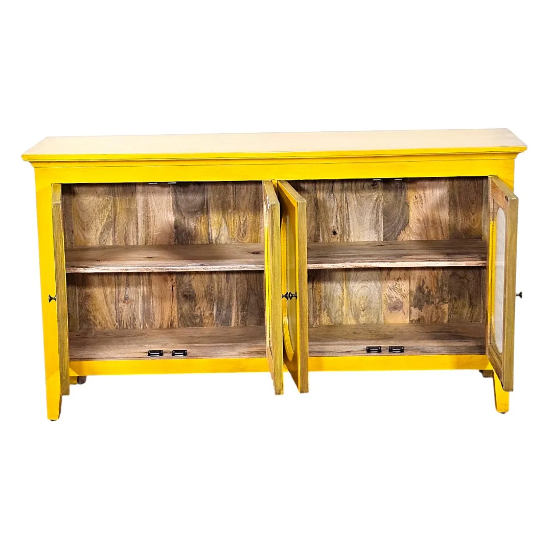 Grand Oval Console - Marigold Finish