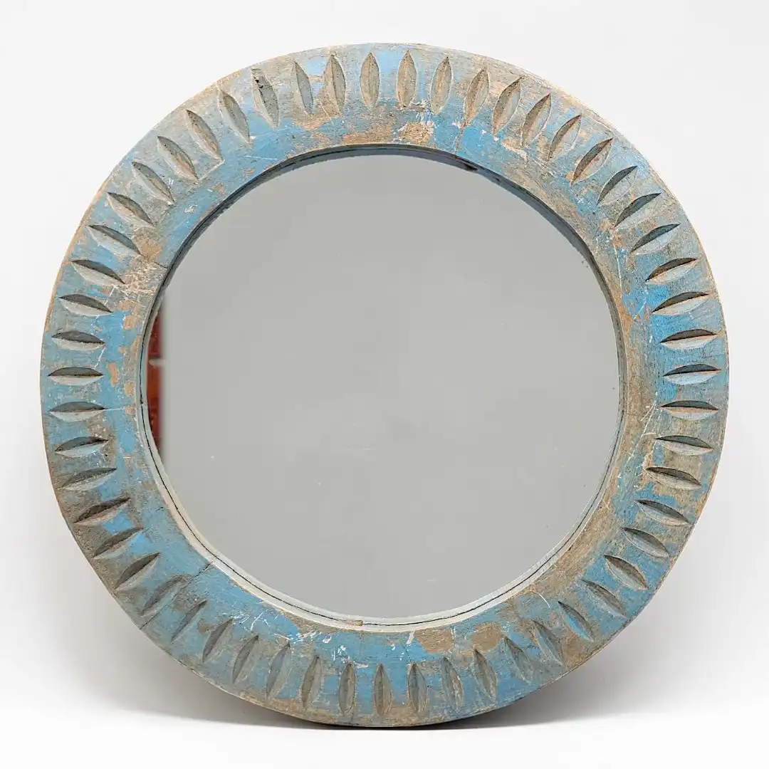 The Petra Carved Medallion Mirror