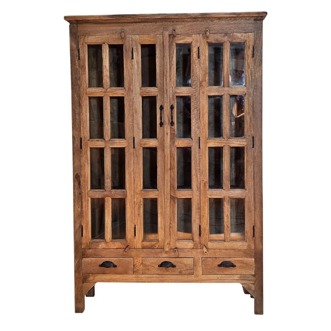 The Majlis Al-Taj Mango Wood Vitrine