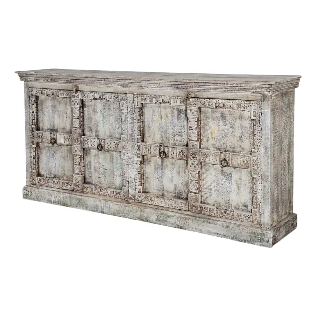 The Rajbari Palace Reclaimed Four-Door Sideboard