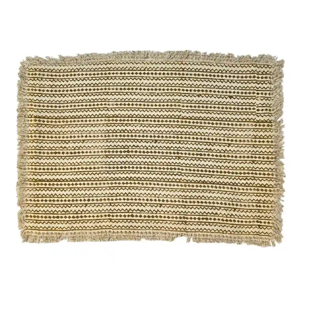 The Indus Valley Hand-Blocked Lumbar Cushion Cover