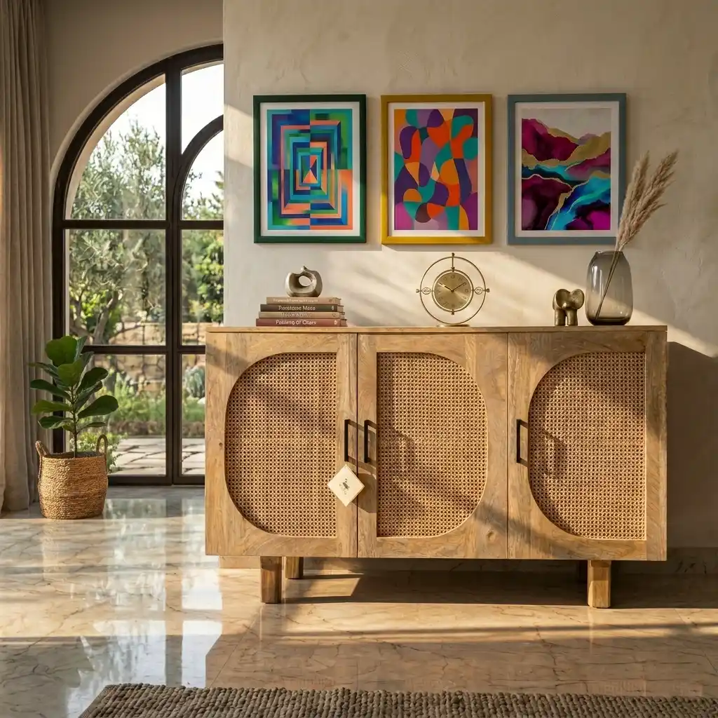 Rattan Sideboard