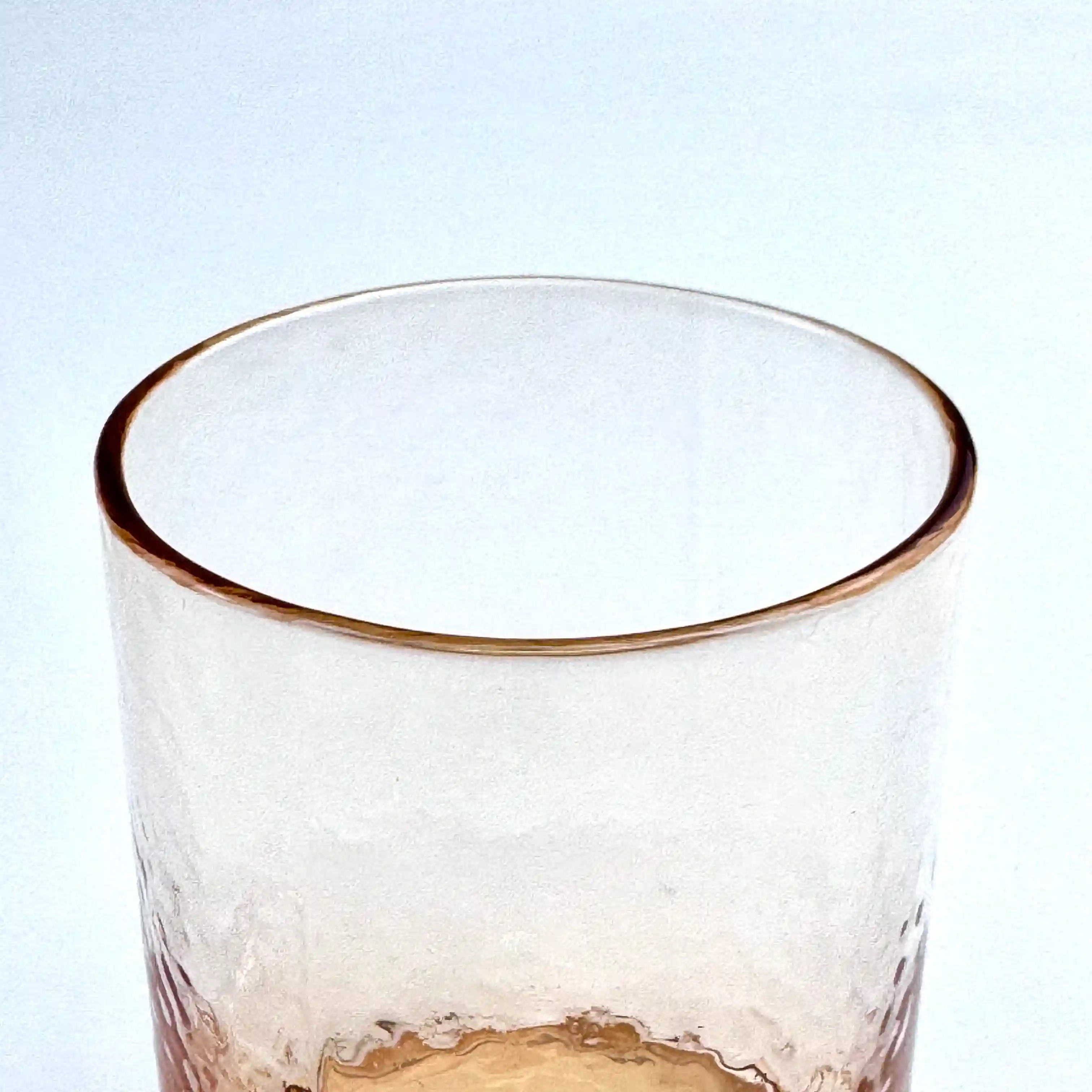 Amber Hammered Tumbler