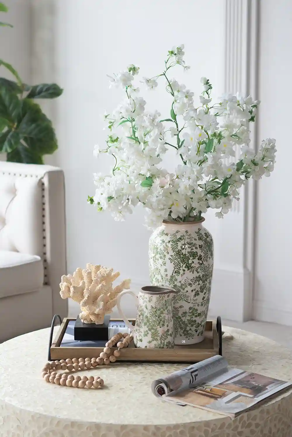 The Ivy & Blossom Grand Amphora Urn