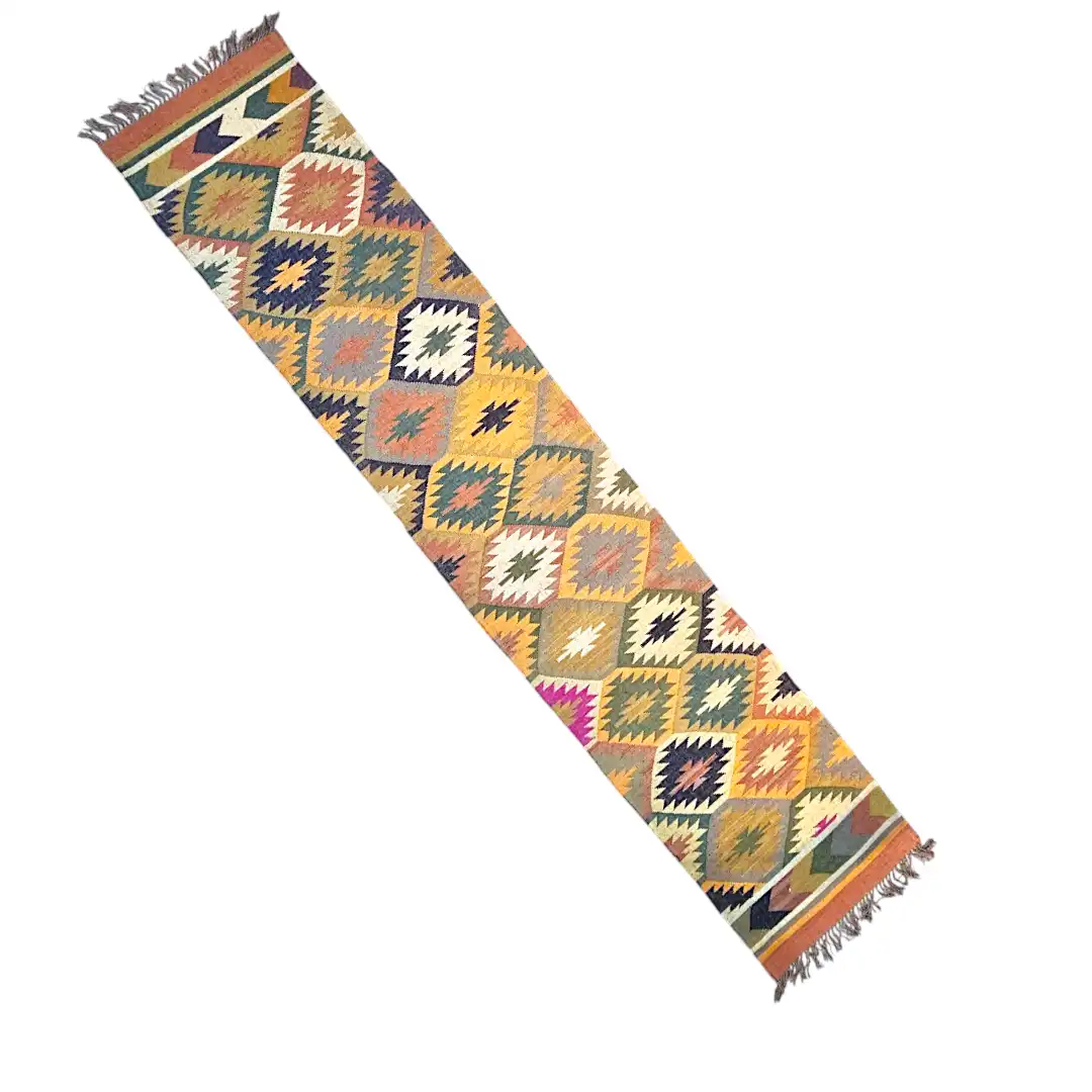 Heritage Diamond Hand-Woven Rug/Runner