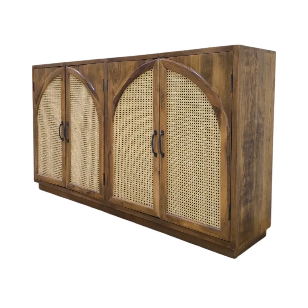 Natural Weave Storage Cabinet