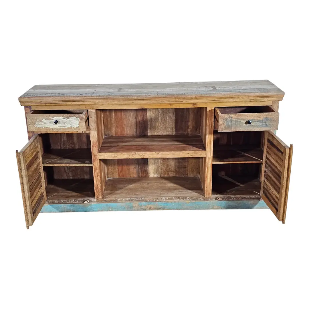 The Wanderlust Salvaged Shutter Credenza